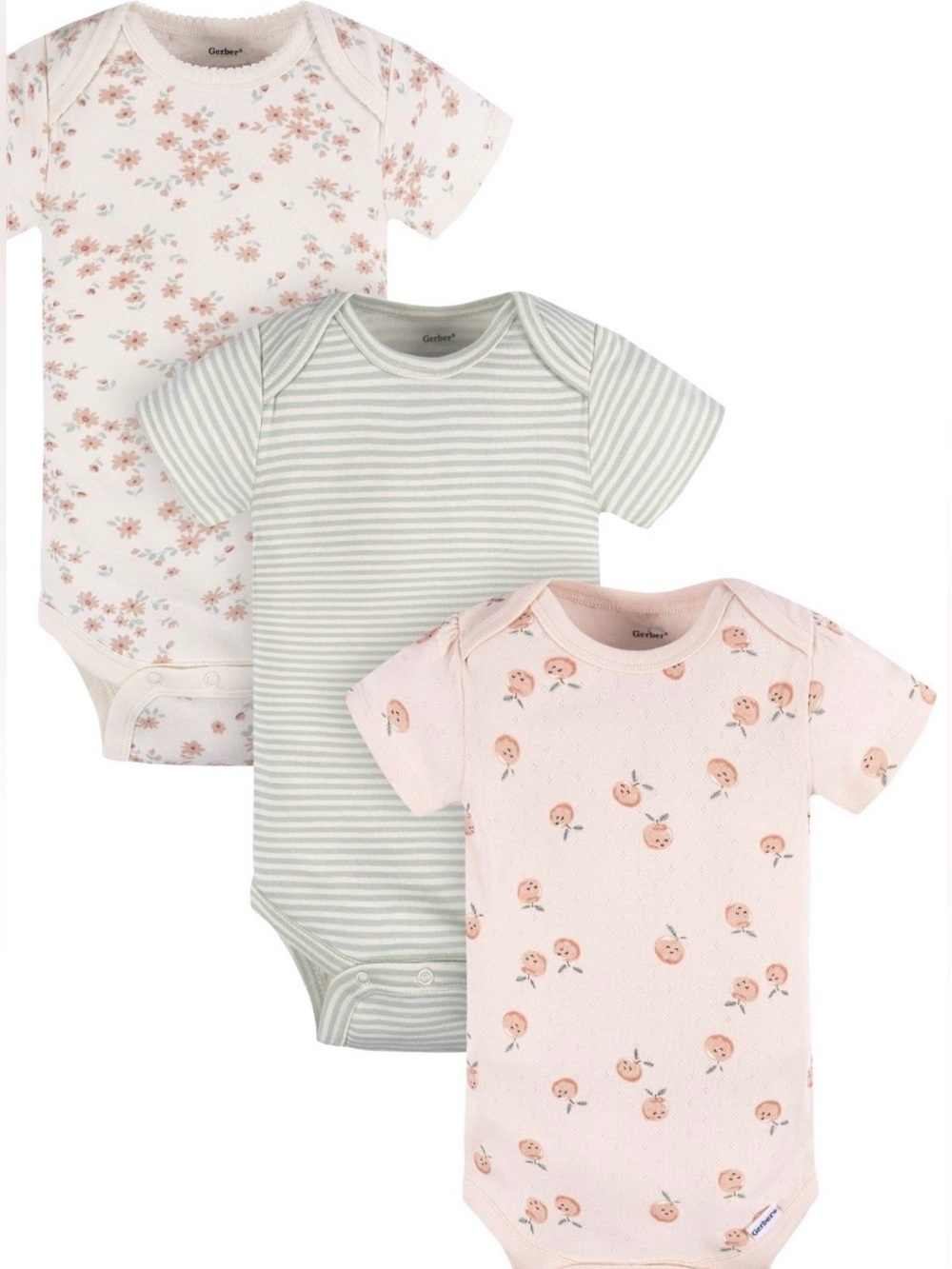 GERBER ONESIE AND MITTENS SET